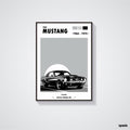 Ford Mustang - Classic Car Poster