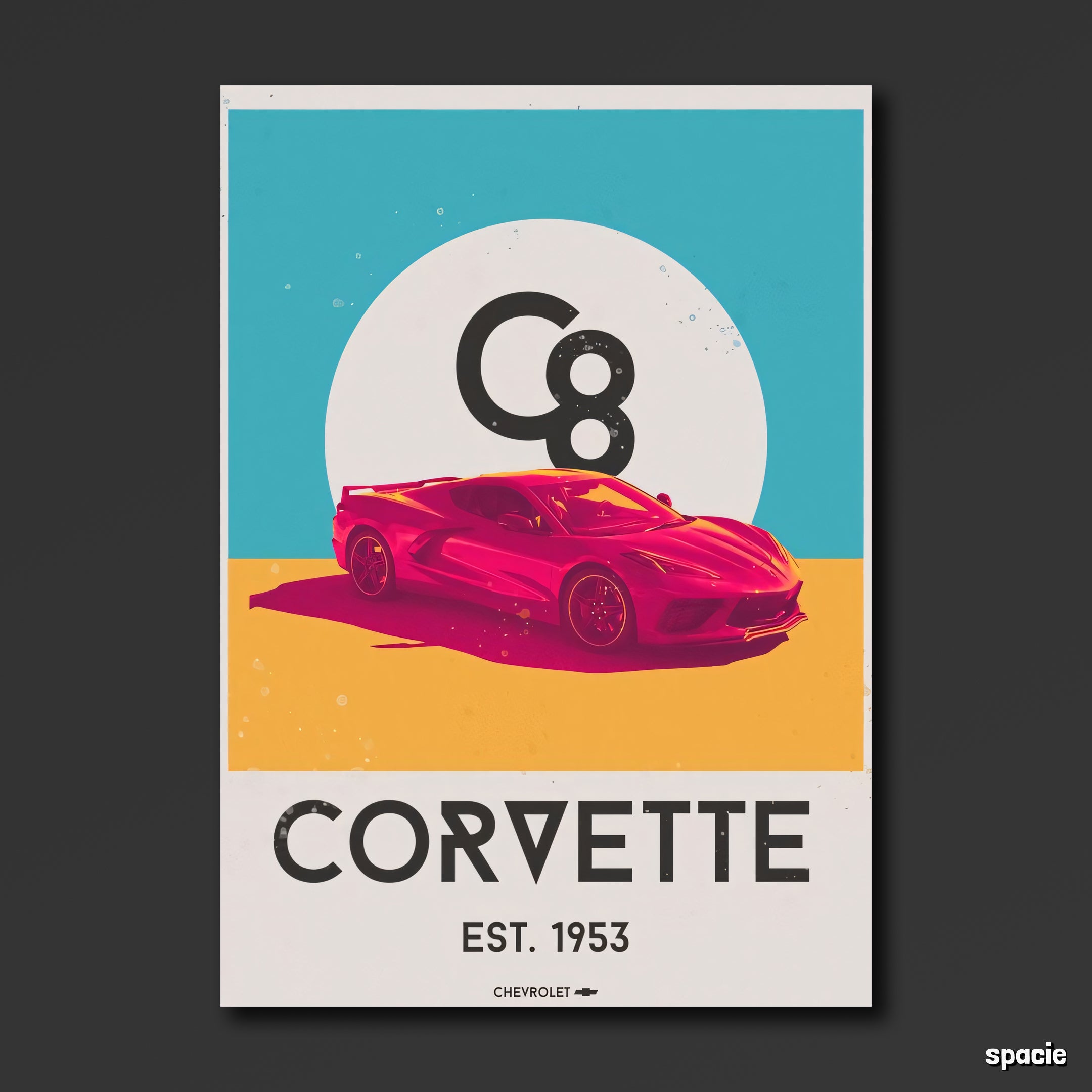 Chevrolet Corvette c8 - Sport Car Poster