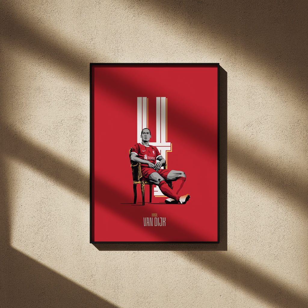 Virgil van Dijk Poster - Football Poster