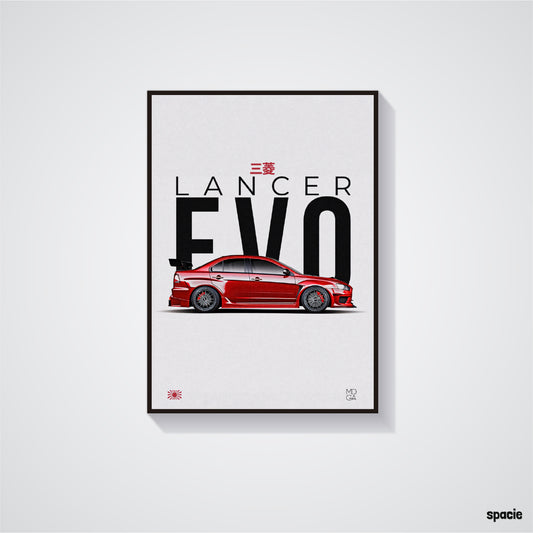 Mitsubishi Lancer Evolution - JDM Car Poster