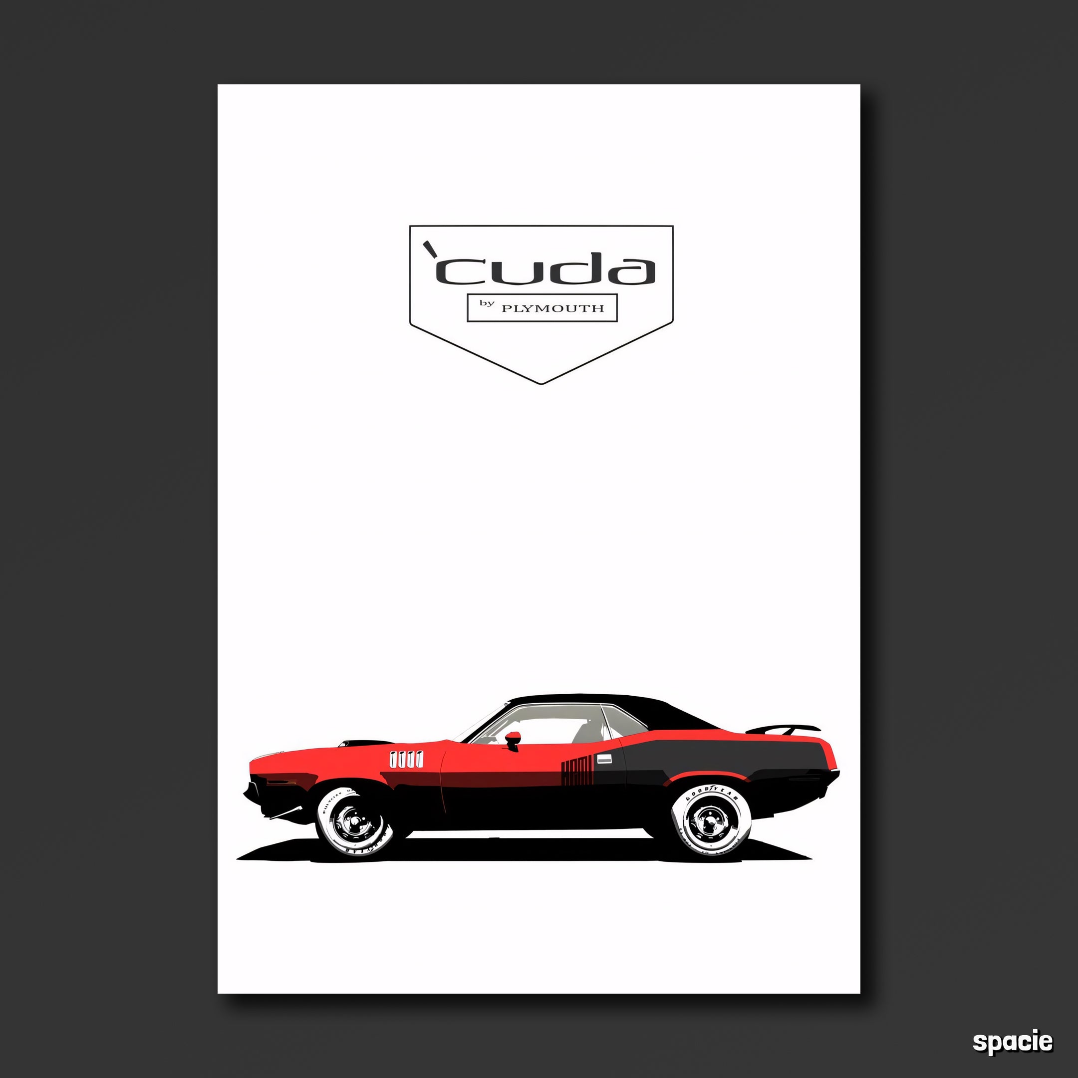 Plymouth Hemi 'Cuda - Muscle Car Poster