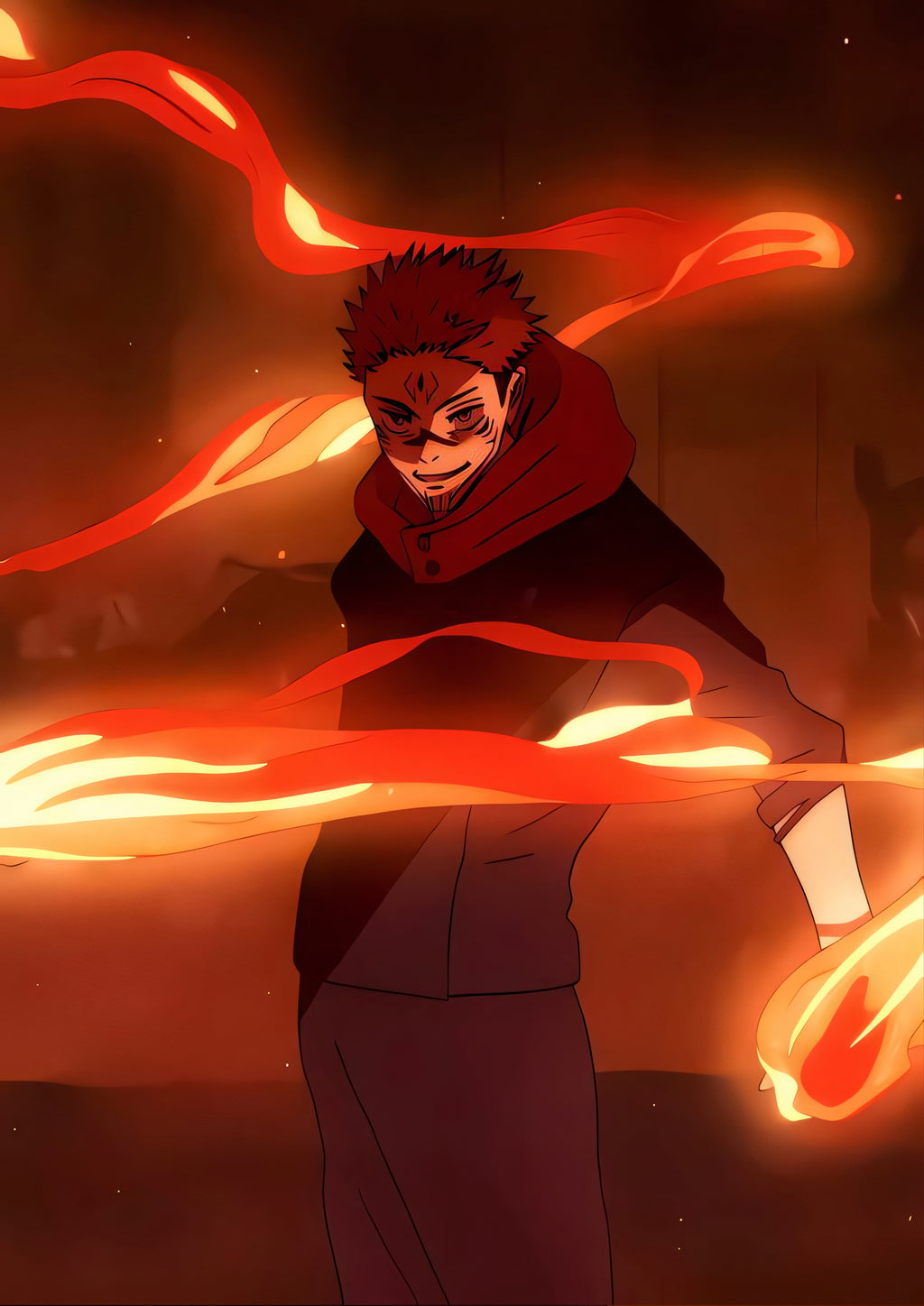 Sukuna Jujutsu Kaisen Anime Poster