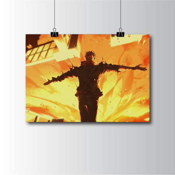 Sukuna Jujutsu Kaisen Anime Poster
