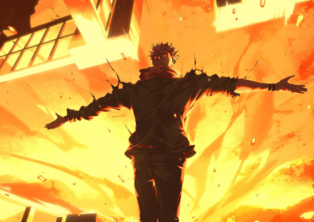 Sukuna Jujutsu Kaisen Anime Poster