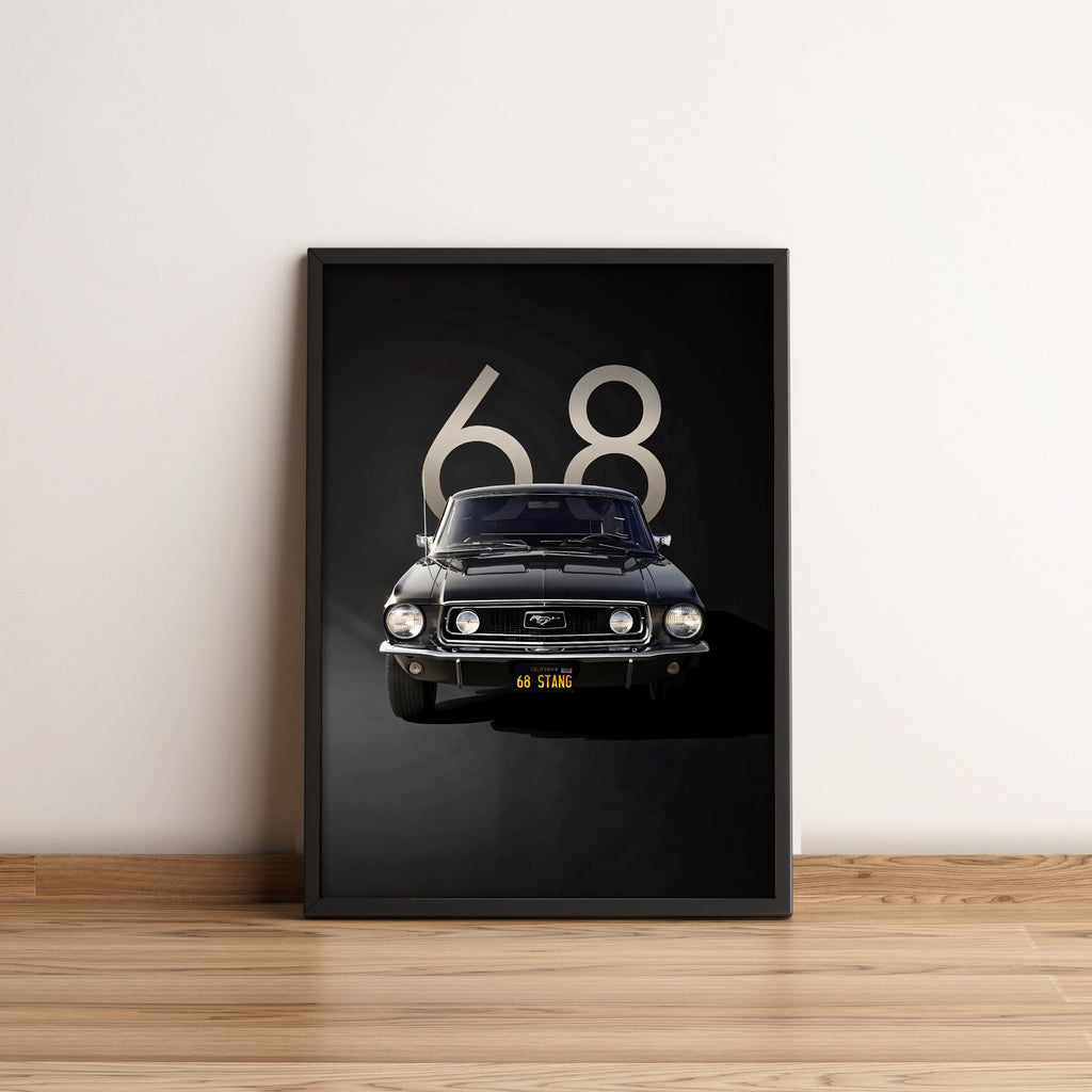 Ford Mustang - Classic Car Poster