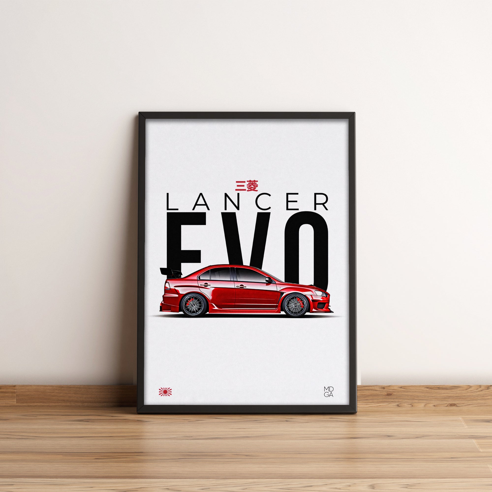 Mitsubishi Lancer Evolution - JDM Car Poster