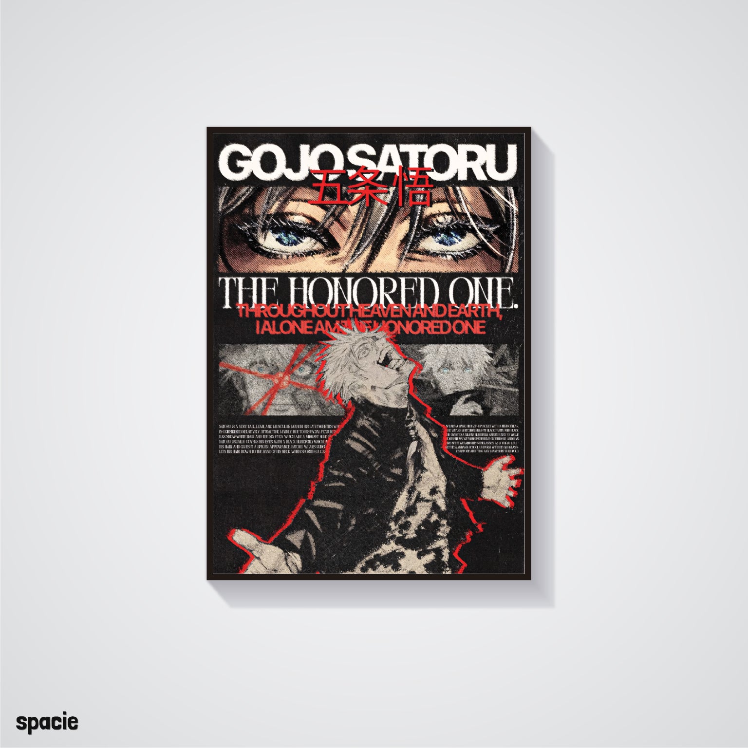 Saturo Gojo - Jujutsu Kaisen - Anime Posters Collection