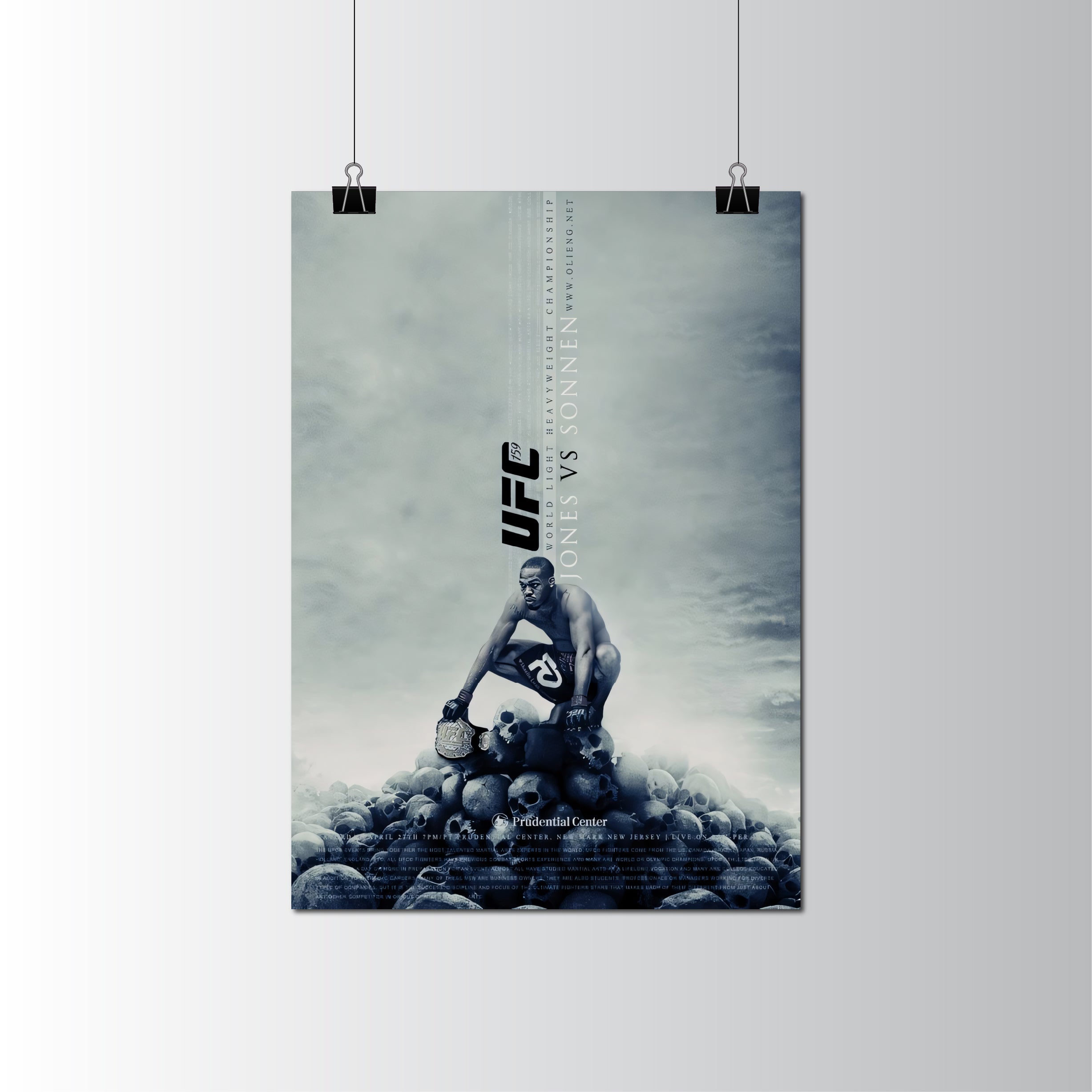 Jon Jones UFC Fighter Poster