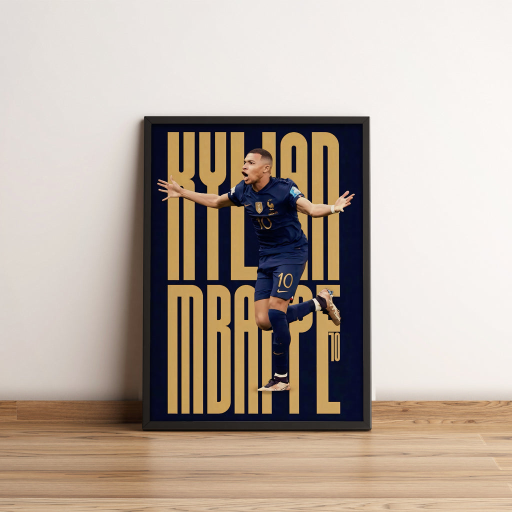 Kylian Mbappe Poster - Football Poster
