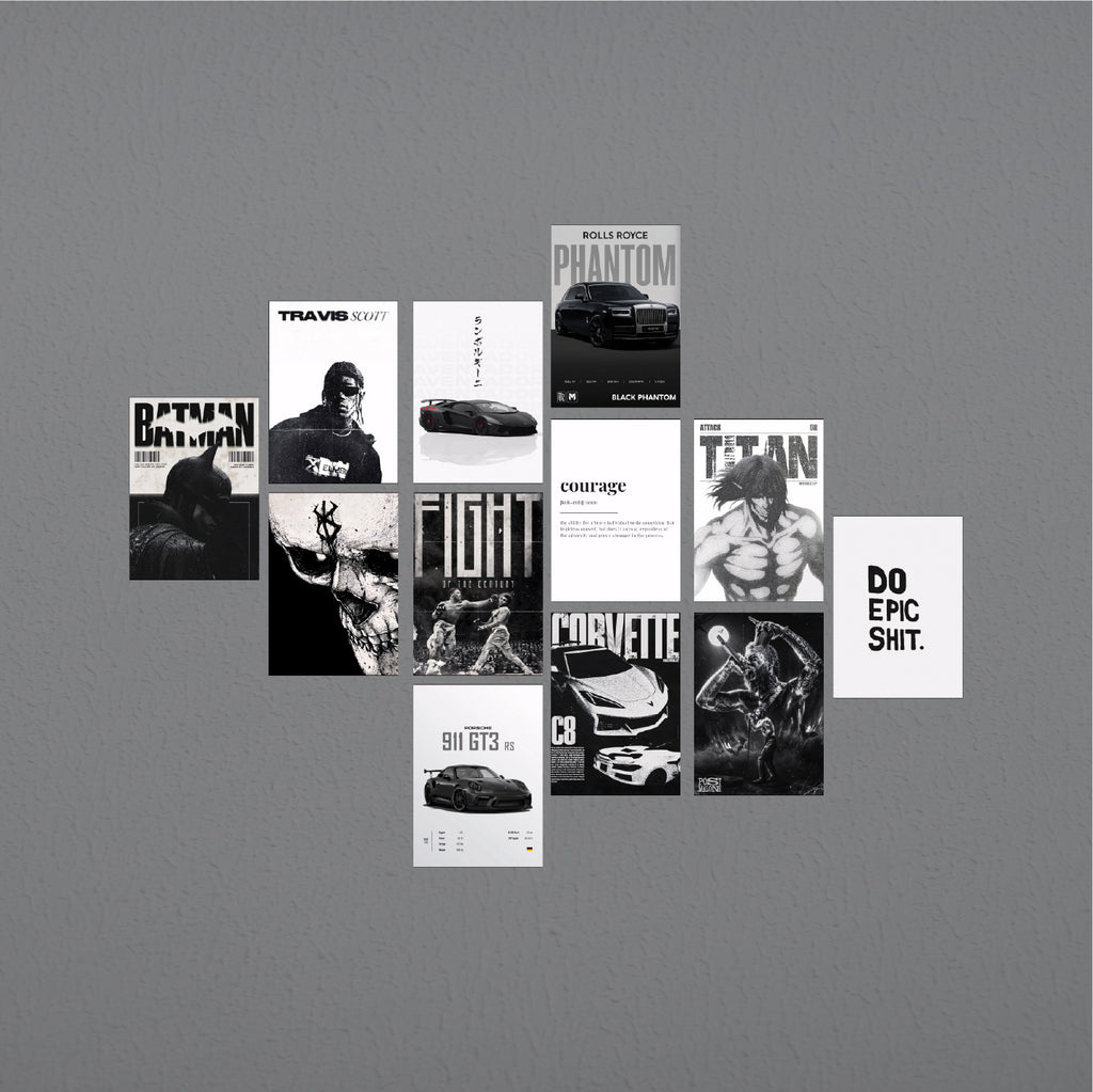 Monochrome theme 12 Poster pack #1