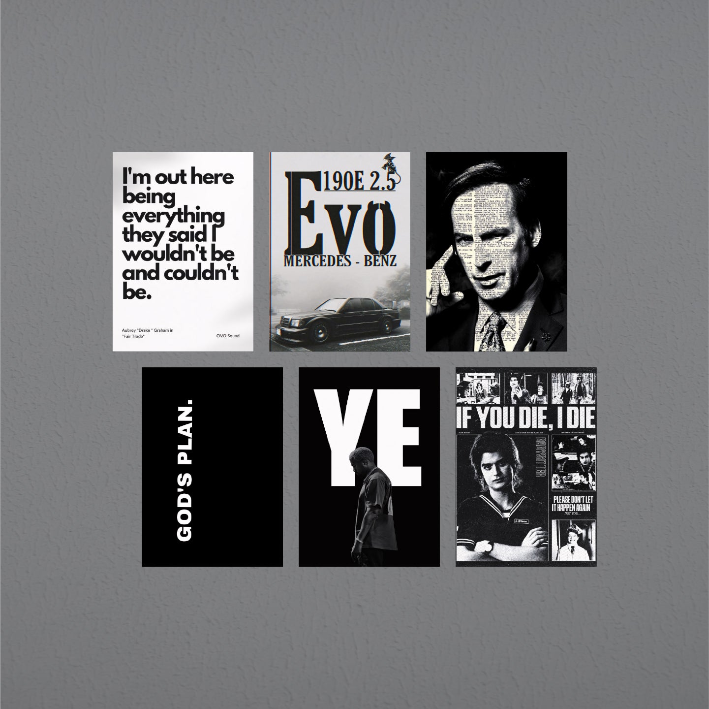 Dark Aesthetic 6 Poster Pack #1