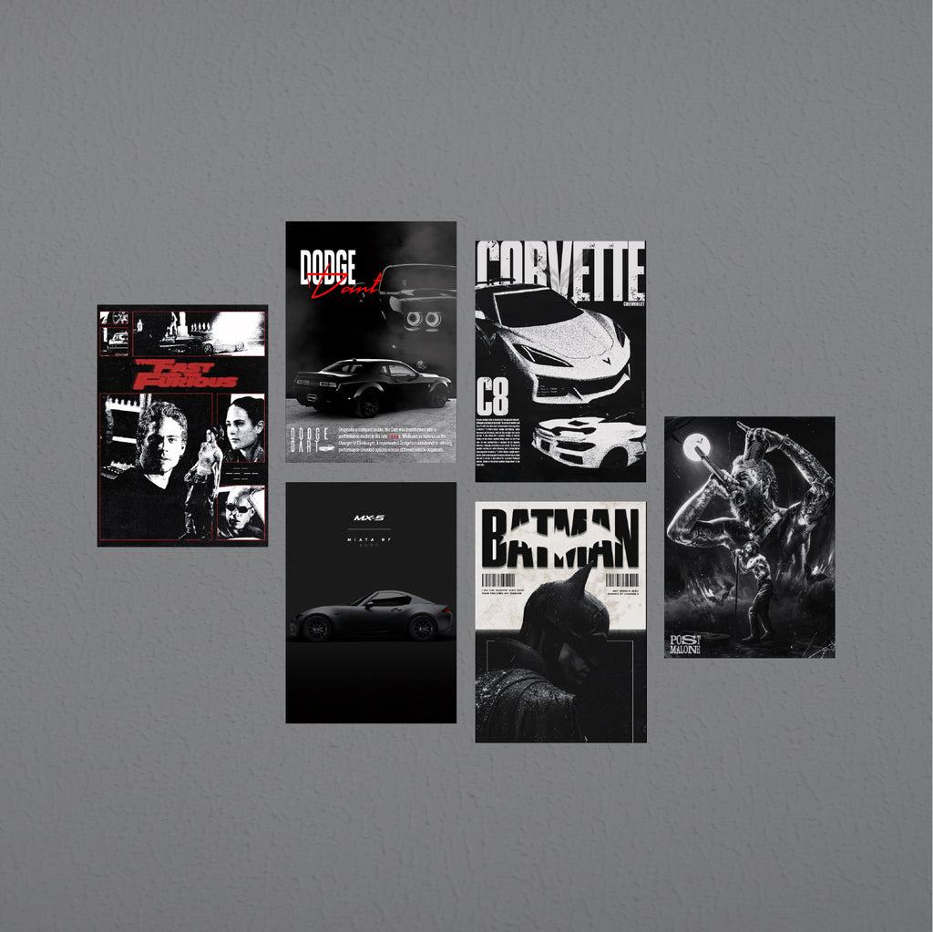 Dark Aesthetic 6 Poster Pack #2