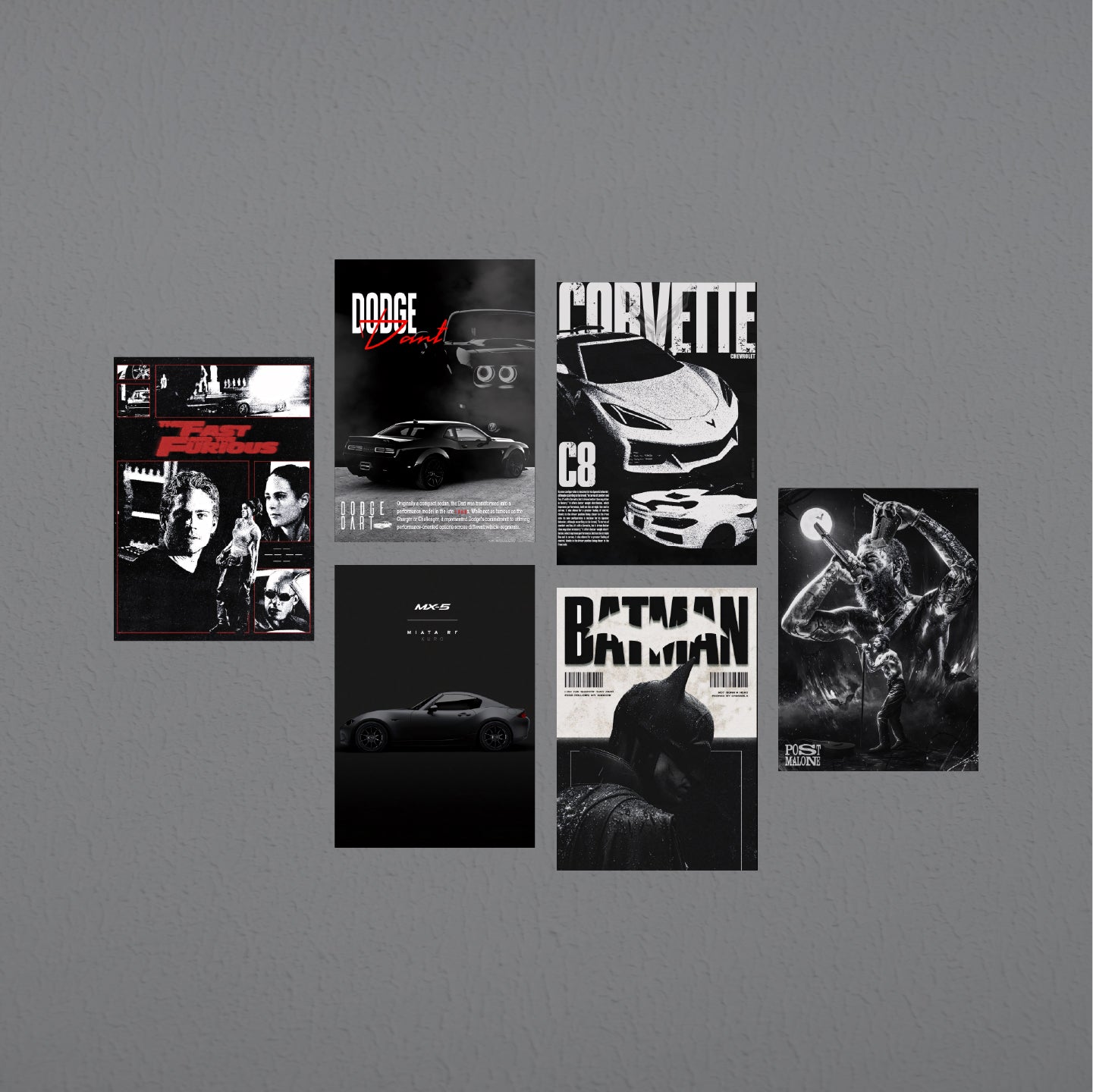Dark Aesthetic 6 Poster Pack #2