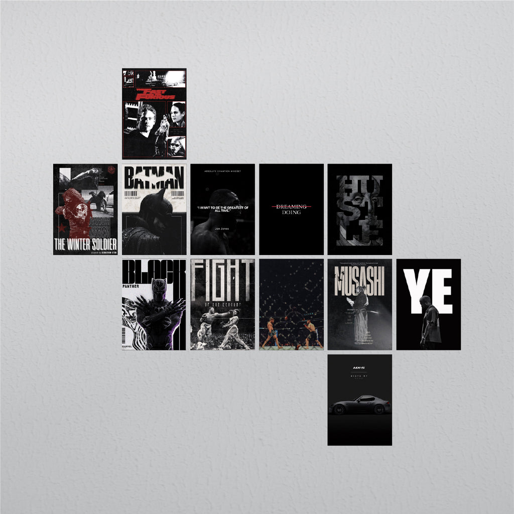 Dark Aesthetic 12 Poster pack #1