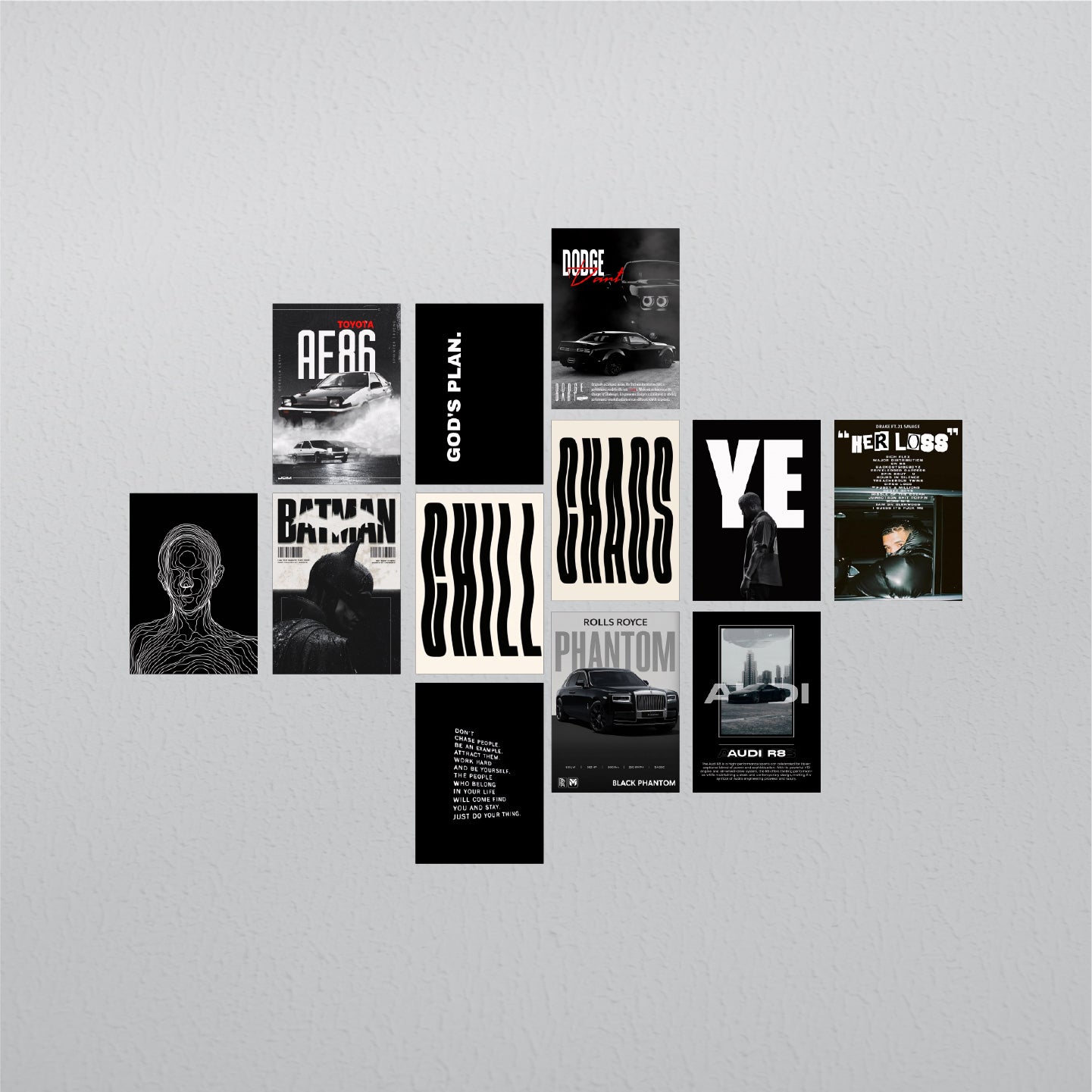 Dark Aesthetic 12 Poster pack #2
