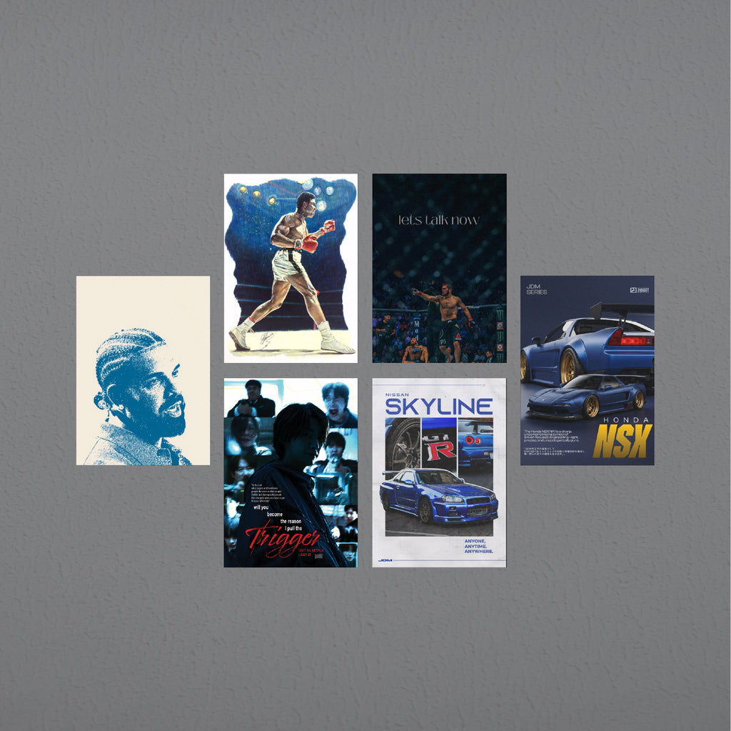 Blue Vibe 6 Poster pack
