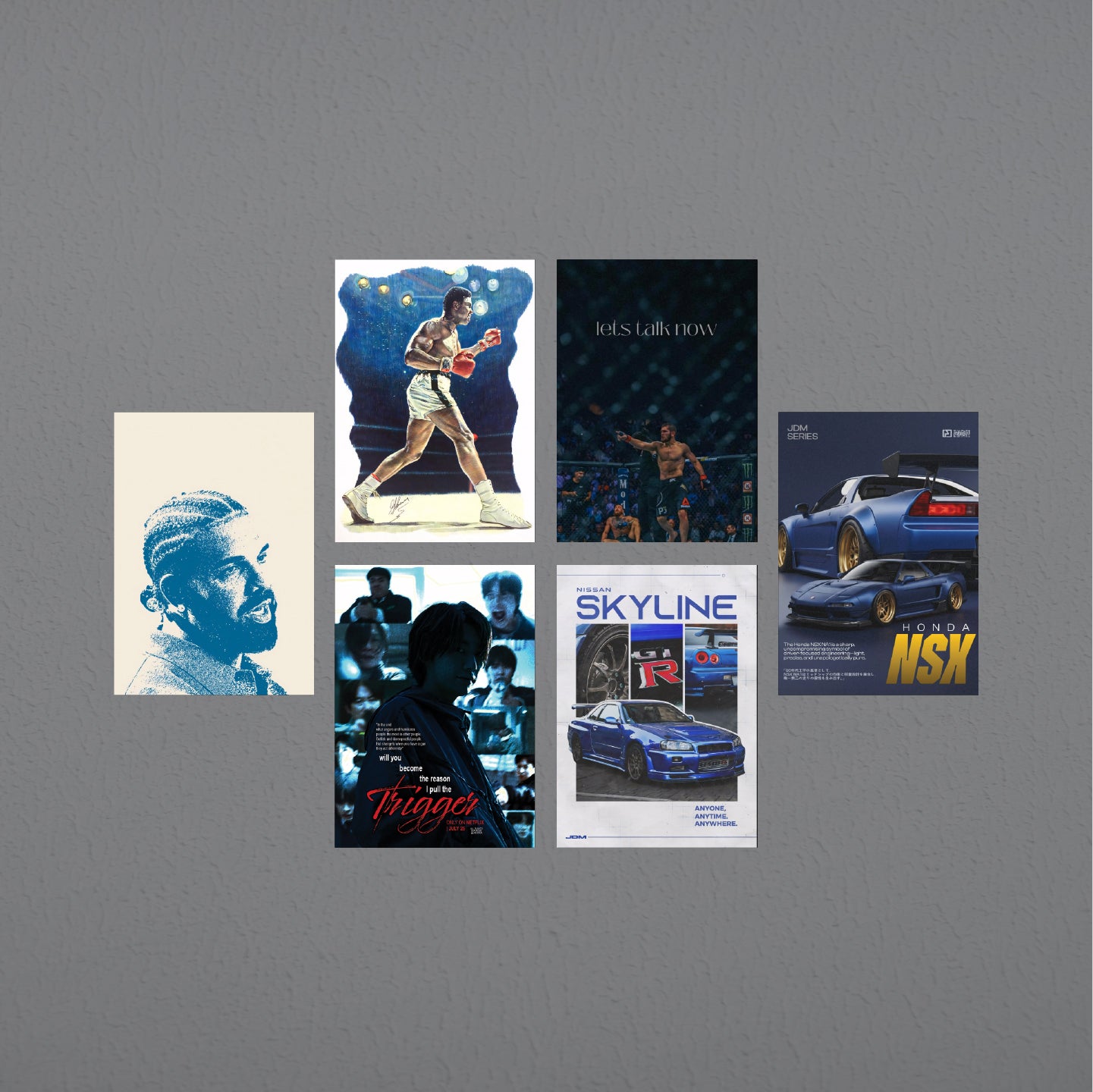 Blue Vibe 6 Poster pack