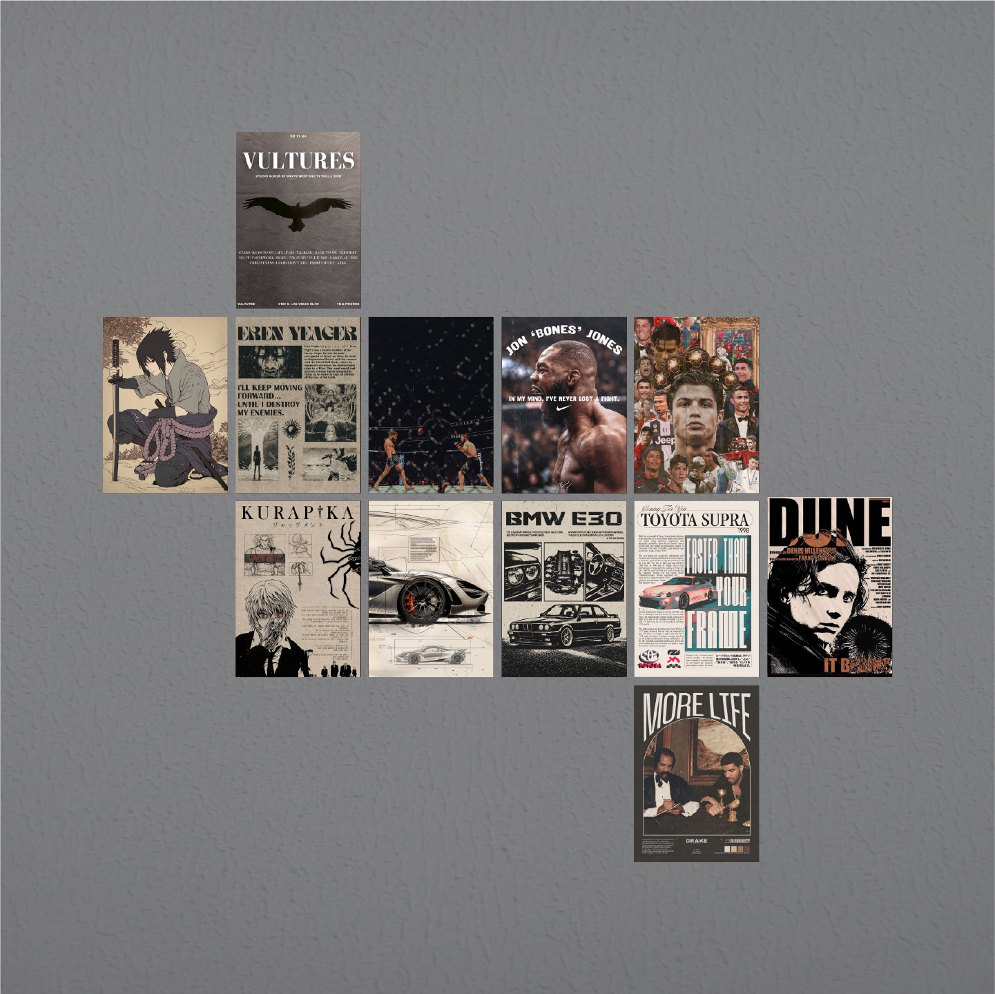 Brown theme 12 Poster pack
