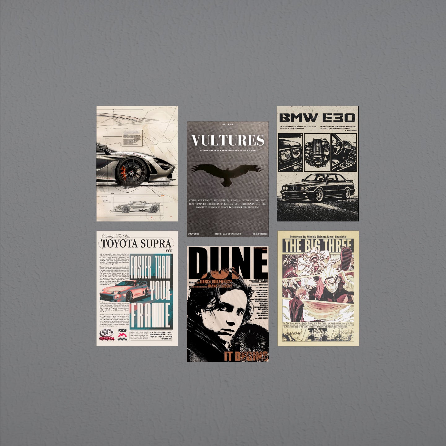 Brown theme 6 Poster pack