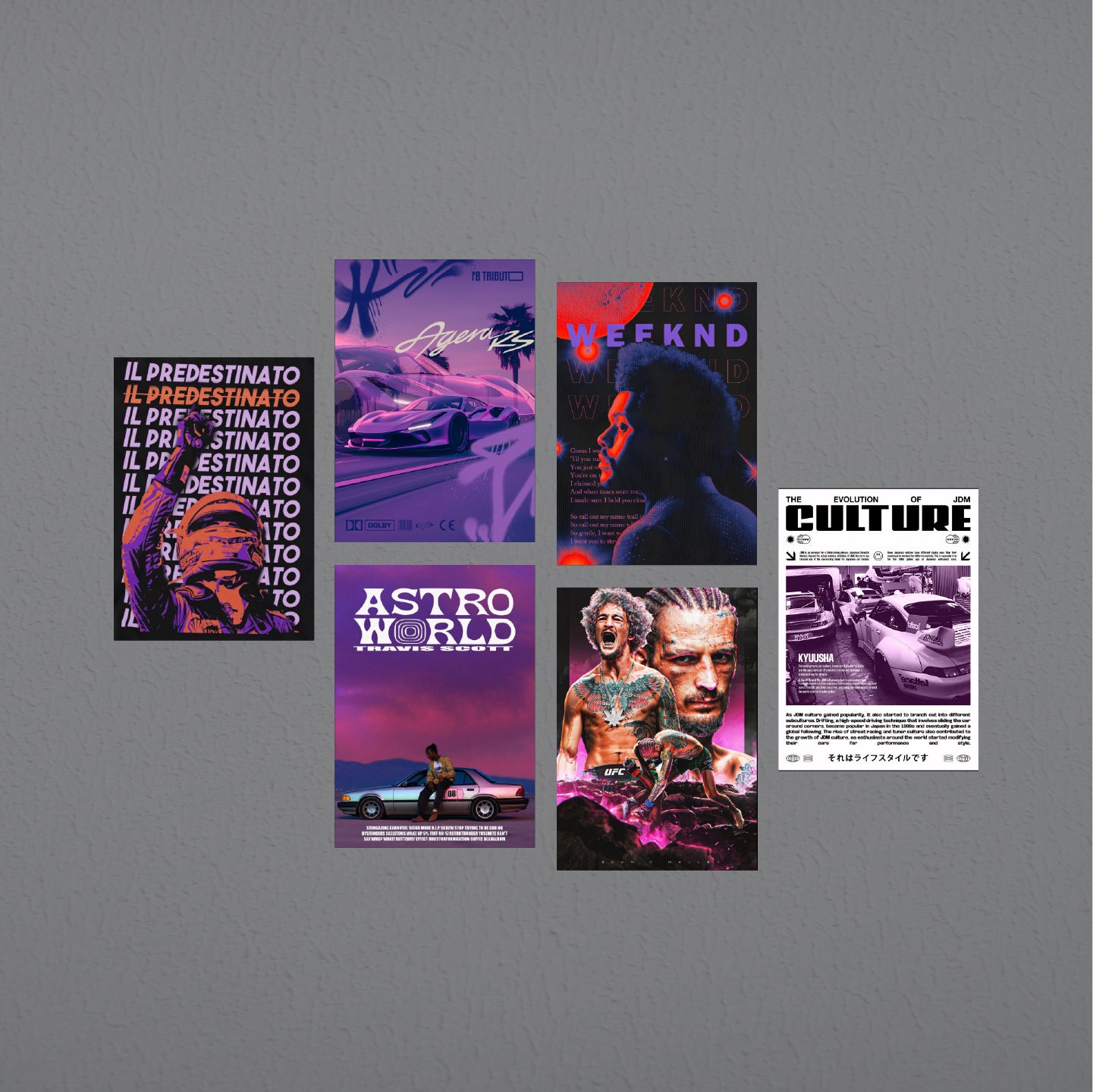 Purple theme 6 Poster pack