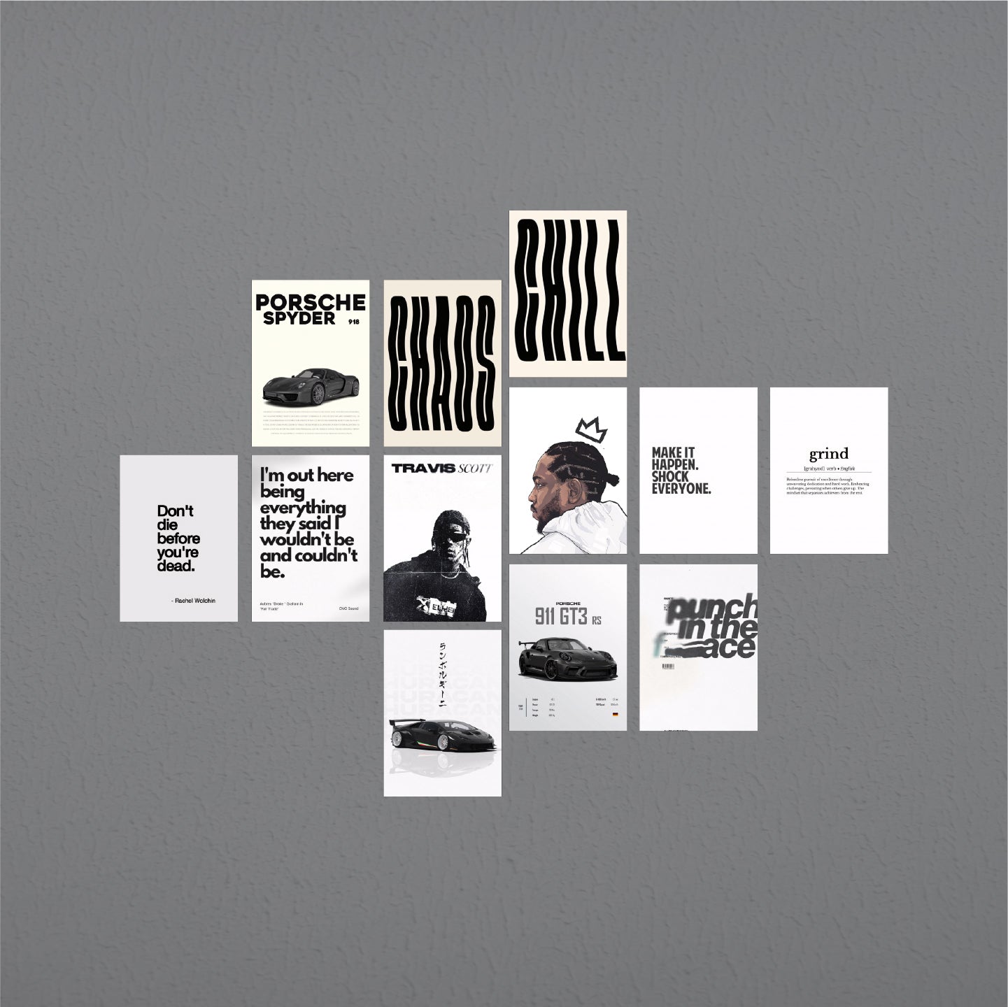White theme 12 Poster pack