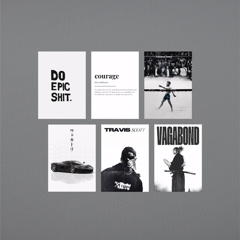 White Theme 6 Poster pack #1