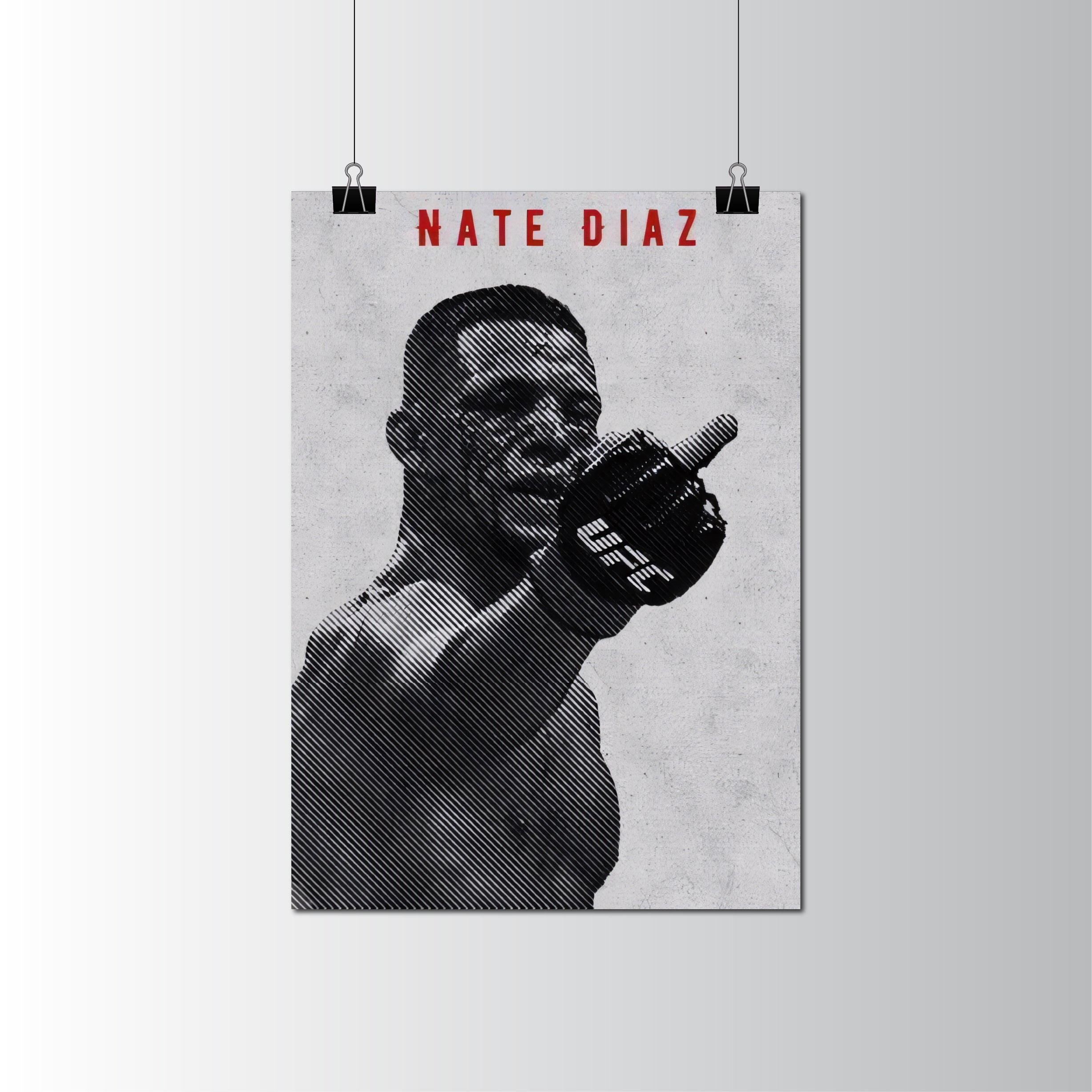 Nate Diaz UFC Fighter Poster