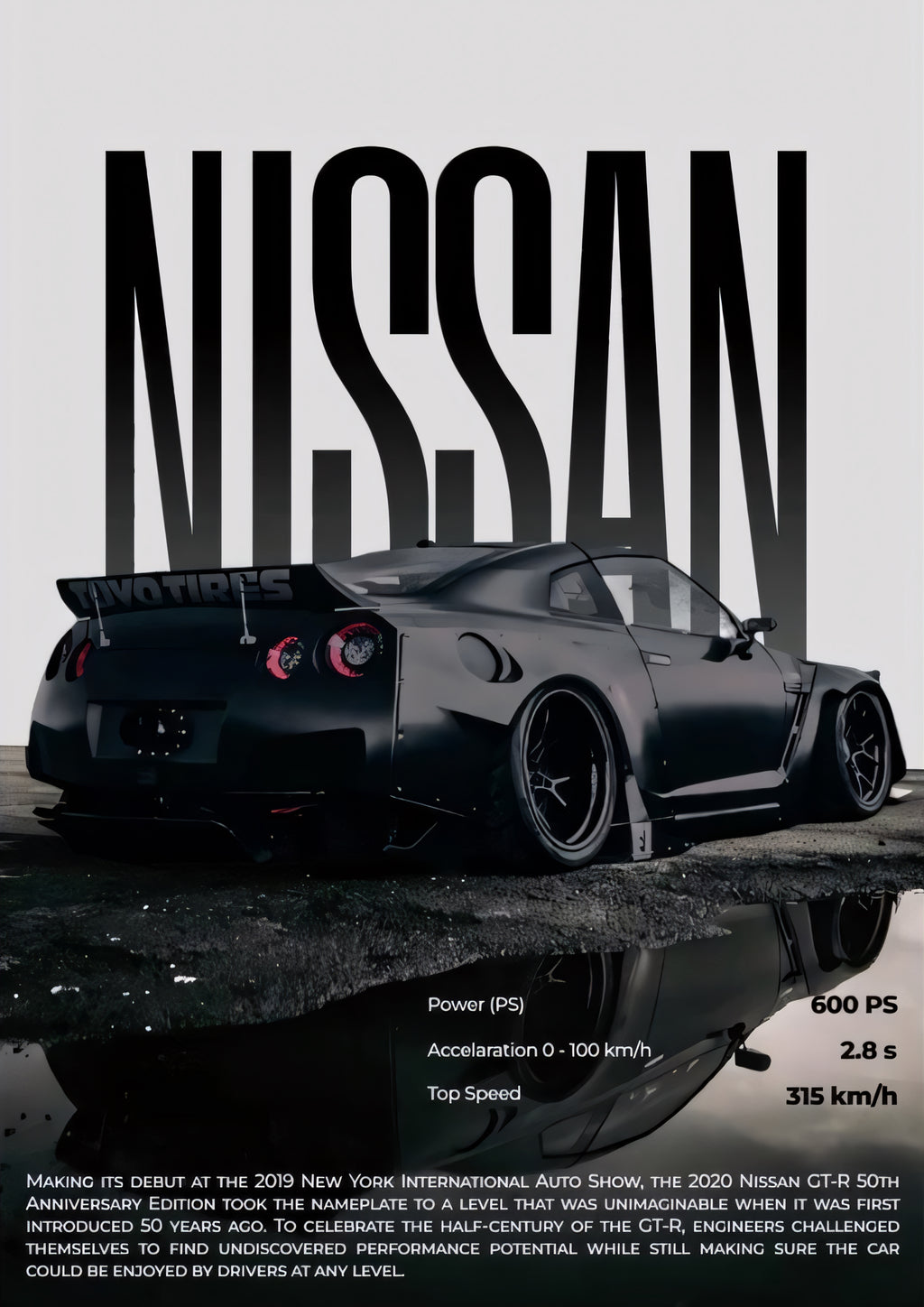 Nissan Skyline GT-R R35 Poster
