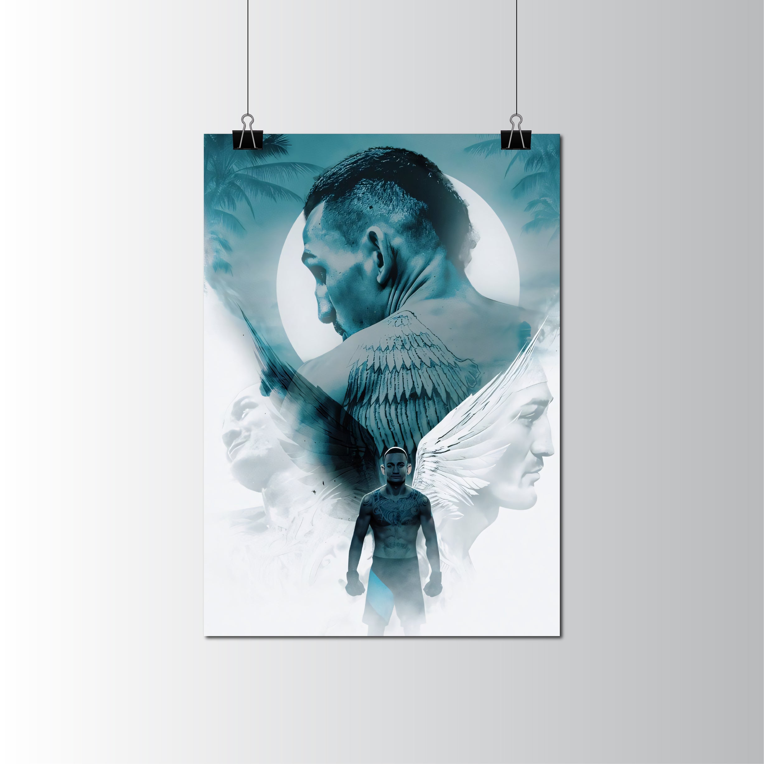 Max Holloway UFC Fighter Poster